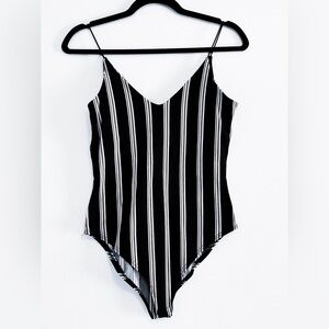 GAZE Striped Bodysuit